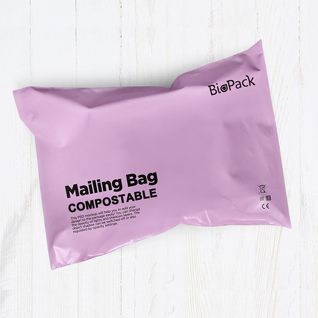 Sacs d'expédition en plastique biodégradables imprimés par conception simple pour les vêtements