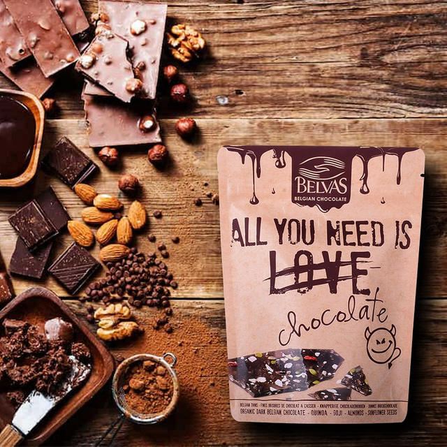 Sacs d'emballage au chocolat imprimées personnalisés