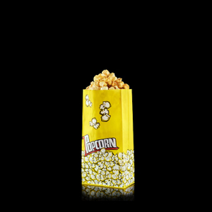 Sacs vides bon marché de papier de pop-corn de fond de bloc de SOS personnalisé qui respecte l'environnement