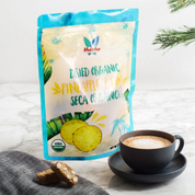 Sac d'emballage 100% bio d'ananas séché Piña Seca fabriqué à partir de matériaux recyclables