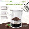 Sacs légers zip-lock légers d'infusion de café de l'infuseur 400ml de café de réutilisation portative en vrac