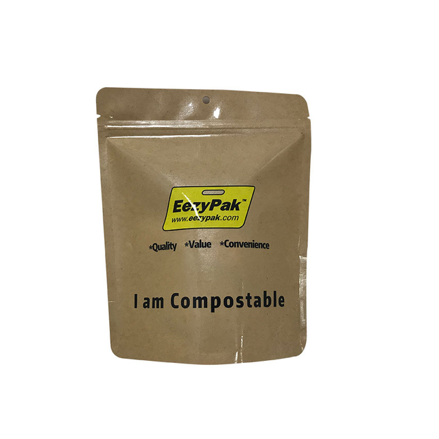 Logo personnalisé Matériau compostable Pochettes debout personnalisées en gros