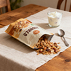 Sac compostable refermable orange granola au miel de 12 oz