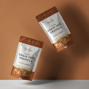 La coutume durable de sac de tirette écologique tiennent des poches en gros pour le granola