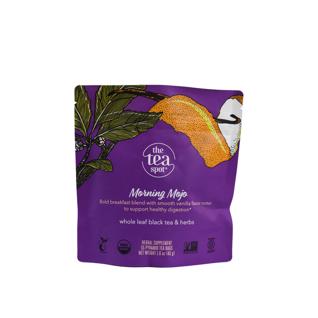 Sachets de thé bio au curcuma et au gingembre de compost