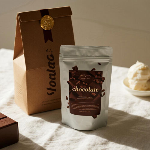 Quel type d'emballage est utilisé pour le chocolat?