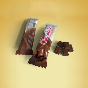 Emballage en rouleau imprimé couleur recyclable laminé pour barre de chocolat