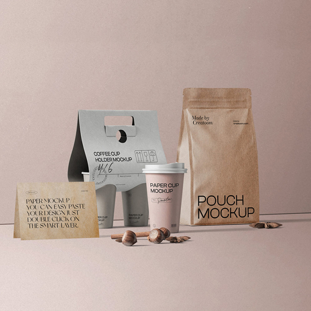 Emballage de café recyclable de conception de marque personnalisée vide pour le commerce électronique