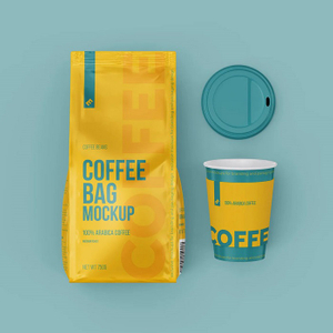Logo personnalisé CONCEPTION DES CONCEPTIONS GUXET COFFET BRIGHT CAFE PELAQUE JAUNE