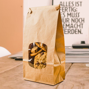 Le biscuit fait sur commande de fond plat met en sac le sac compostable d'emballage alimentaire avec le zip-lock 