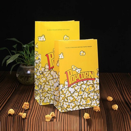 sacs de pop-corn en papier