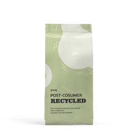 Sac à soufflet latéral recyclé post-consommation