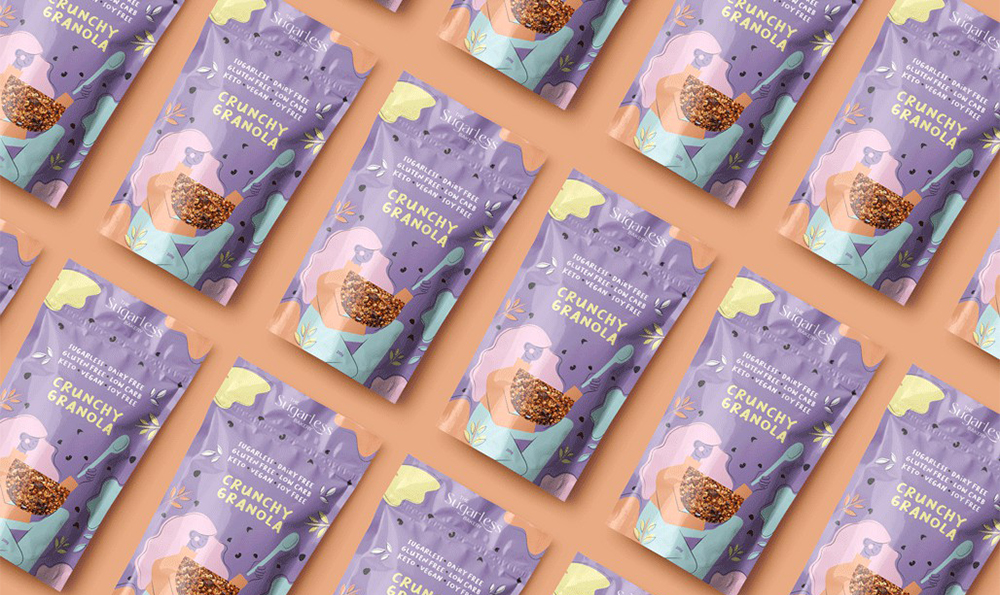 sacs de granola scell&eacute;s refermables