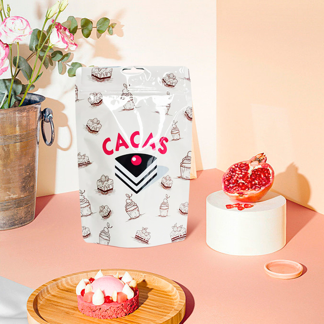 Doypack biodégradable imprimé par coutume met en sac des sacs biodégradables de nourriture avec la tirette