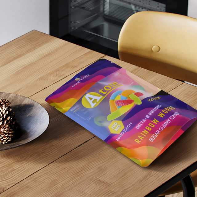 Sacs de bonbons organiques compostables d'emballage alimentaire de collation d'impression personnalisée 