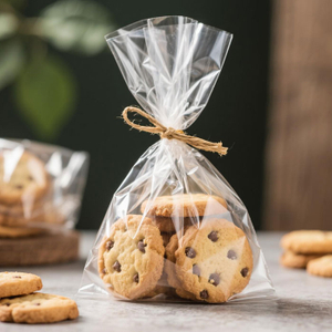 Sacs transparents de biscuits à violoncellame biodégradables personnalisés en gros