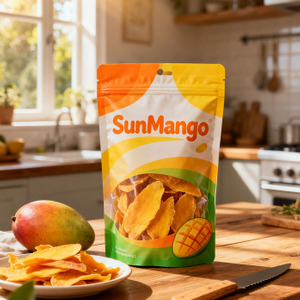 Emballage de fruits lyophilisés biologiques en sac en plastique recyclé