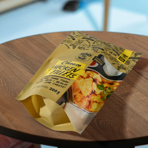 La nourriture compostable faite sur commande d'Eco met en sac la poche d'emballage de fermeture éclair de sac d'emballage de biscuits de catégorie comestible