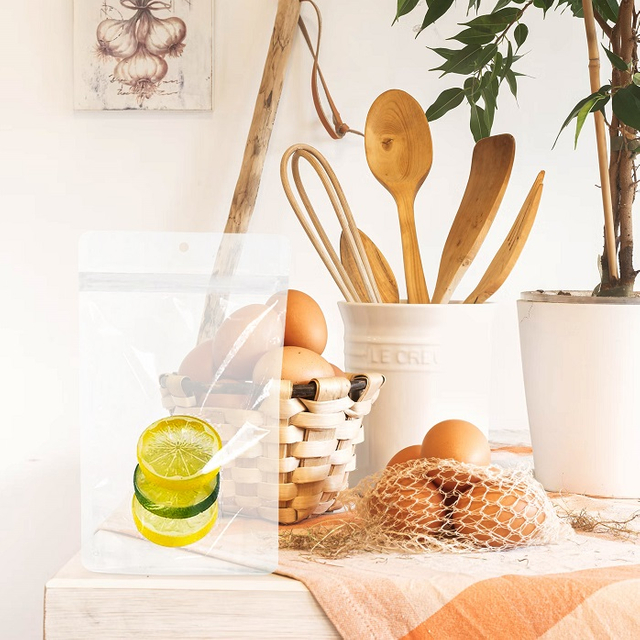 Sacs de cellophane biodégradables transparents de taille personnalisée pour chips de pomme de terre