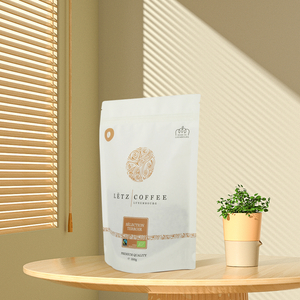 Emballage de café torréfié biologique compostable personnalisé
