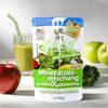 Sac d'emballage de salade végétalienne debout recyclable avec encoche de déchirure