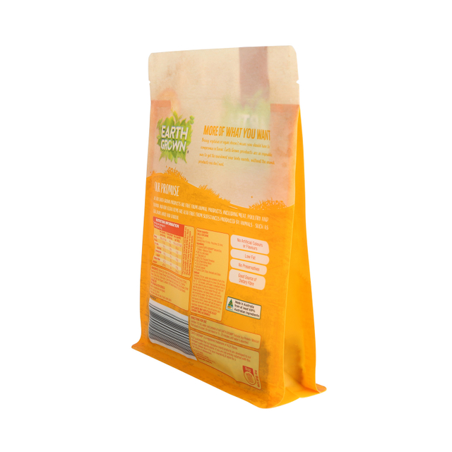 Sac d'emballage alimentaire biodégradable à fond plat