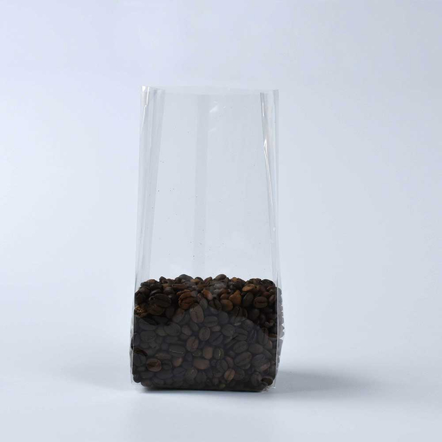 Sac d'emballage de noix confites organiques à gousset à fond plat de haute clarté matérielle sans danger pour les aliments