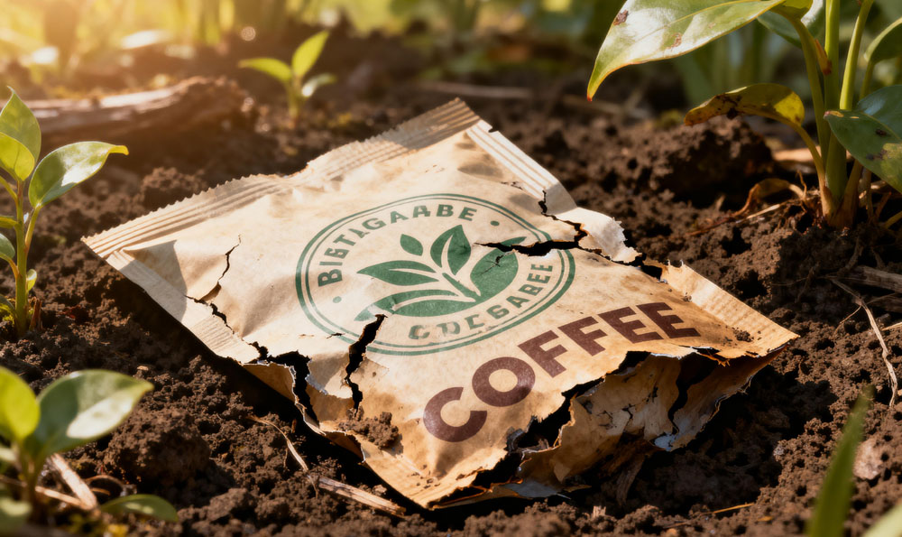 sac de caf&eacute; biod&eacute;gradable