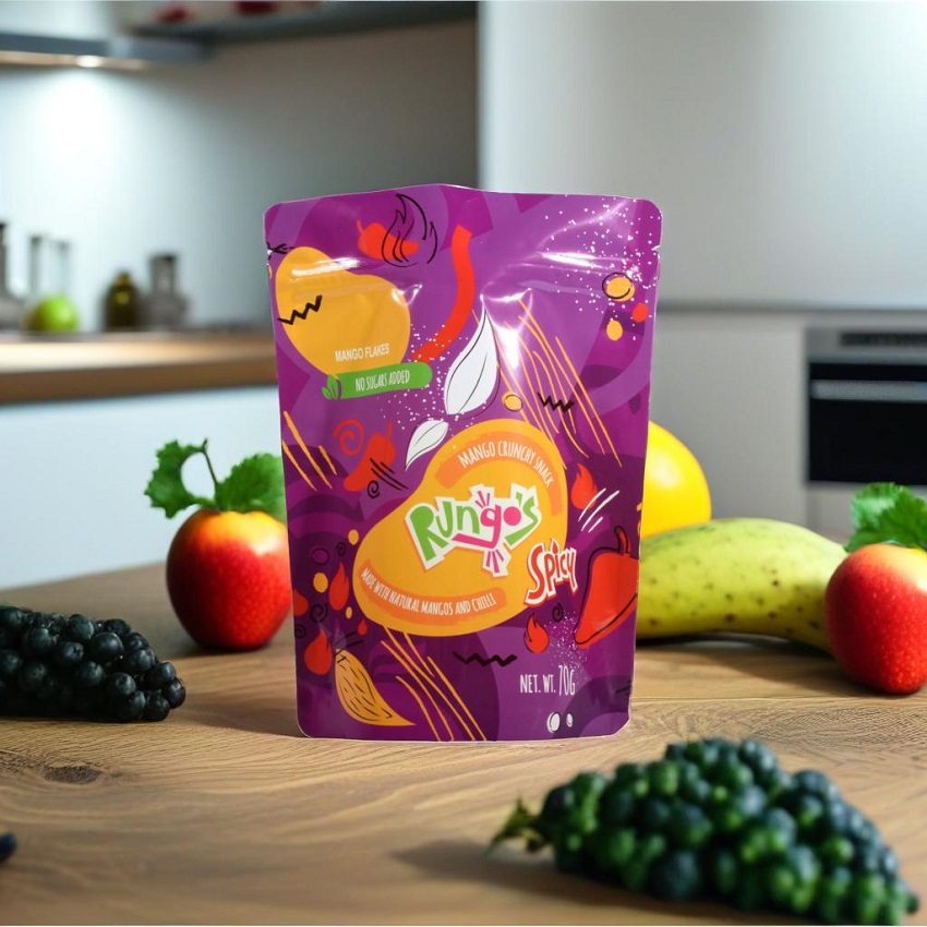 Sacs d'emballage de collations biodégradables refermables imprimés sur mesure