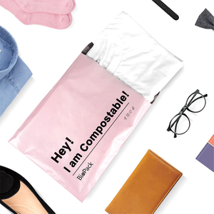 Sacs d'expédition en plastique biodégradables imprimés par conception simple pour les vêtements