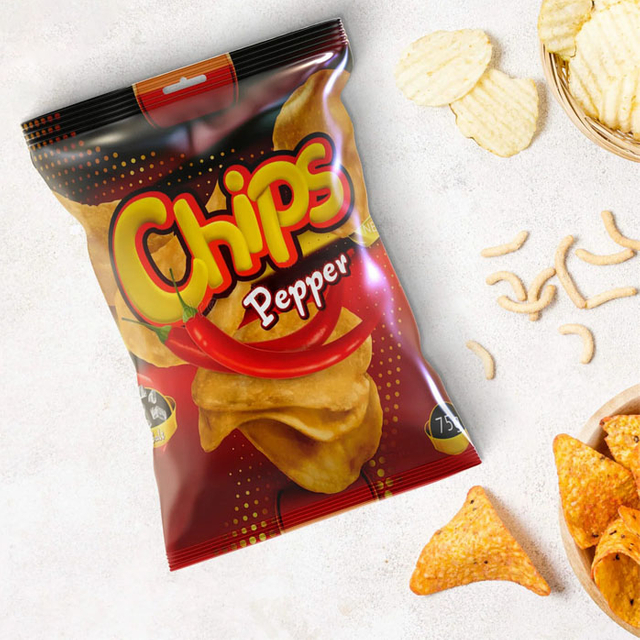 Le meilleur emballage en plastique imprimé par conception créative de croustilles de film de petit pain