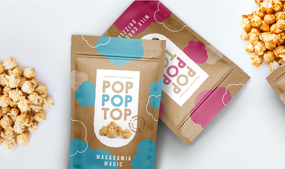 sacs de pop-corn compostables