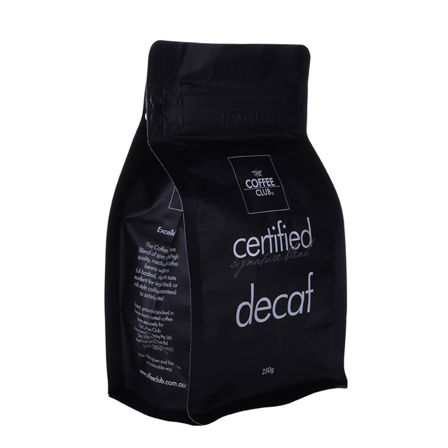 Sacs d'emballage de grains de café à faible empreinte carbone imprimés sur mesure avec valve