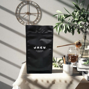 Sac d'emballage de grain de café torréfié organique respectueux de l'environnement avec gousset à fond plat