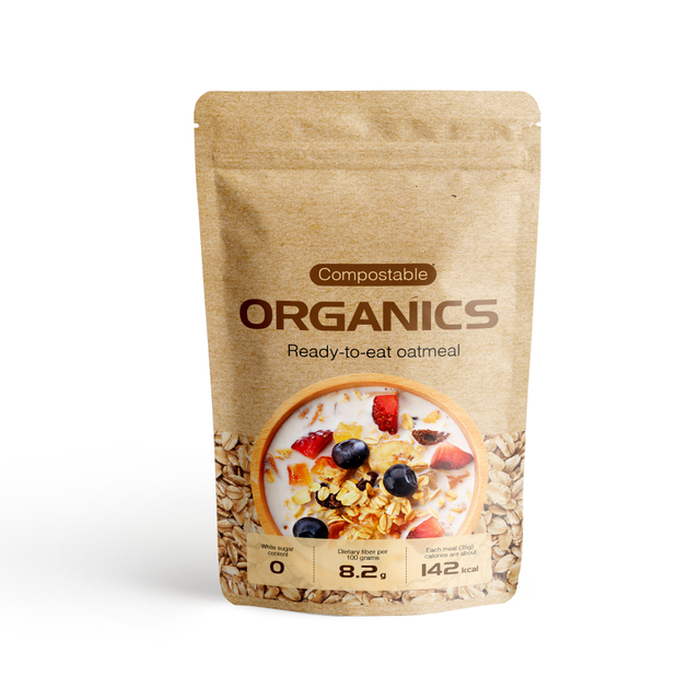 Sachets compostables et biodégradables pour granola