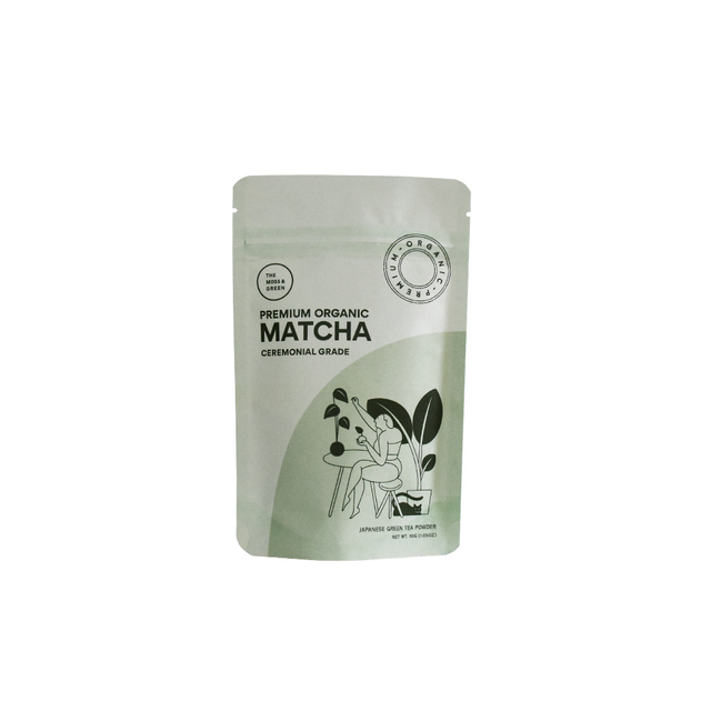 Sachet compostable en gros pour thé vert matcha bio