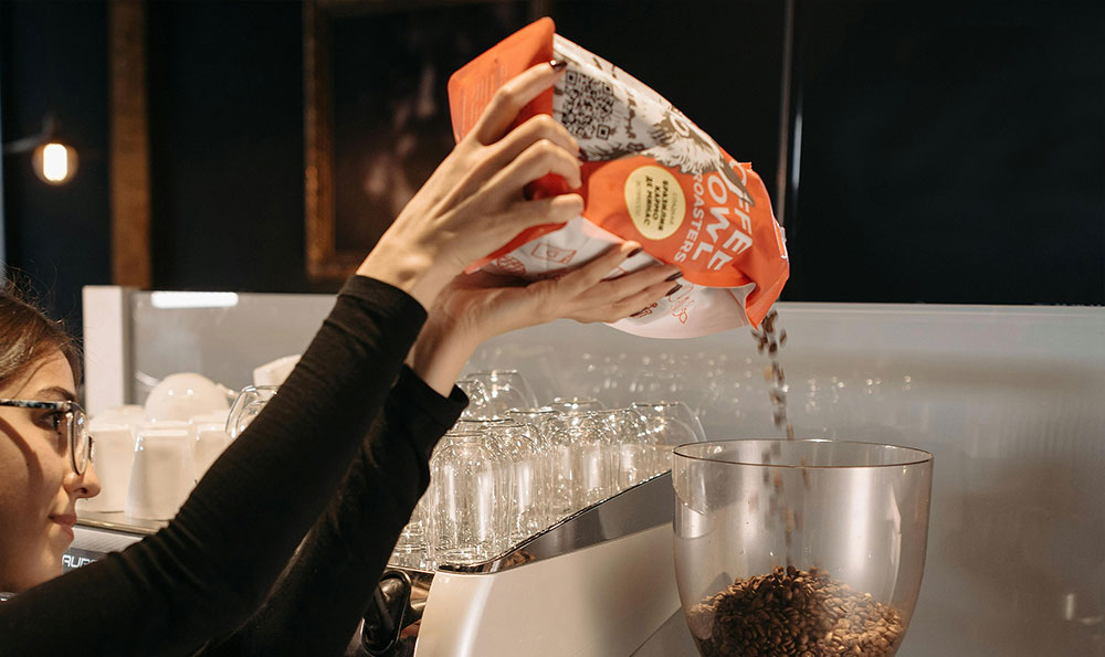 emballage de caf&eacute; durable