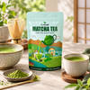Pochette de poudre Matcha imprimée personnalisée