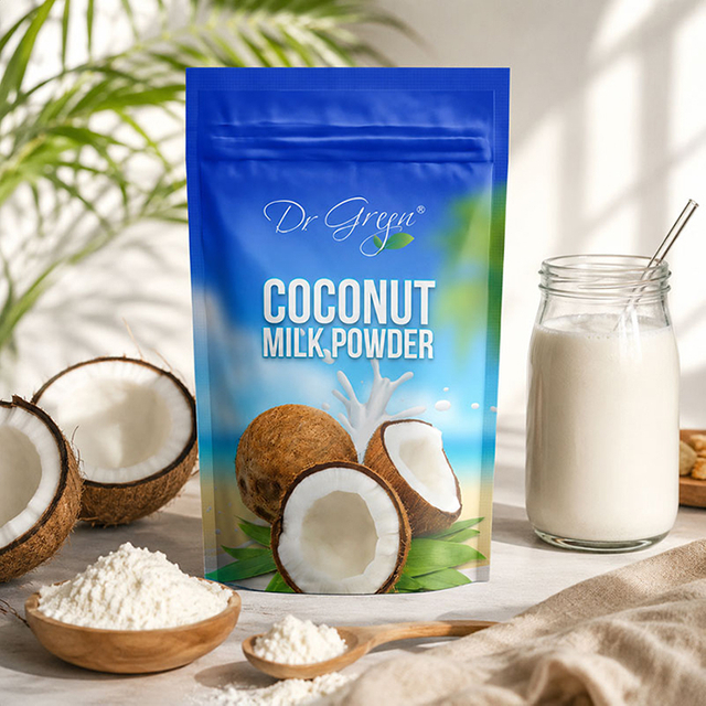 Sachets refermables imprimés personnalisés pour poudre de noix de coco biologique