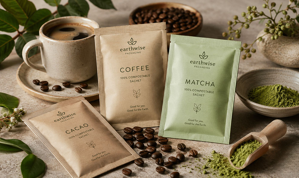Emballage en sachet compostable et recyclable