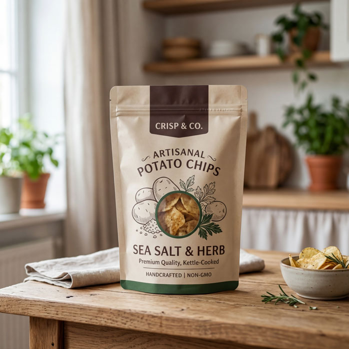 Sacs de chips personnalisés vides de 8 oz