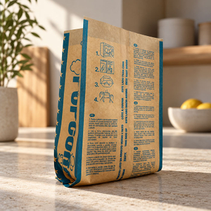 Sac de pop-corn en papier personnalisé sans PFAS pour micro-ondes