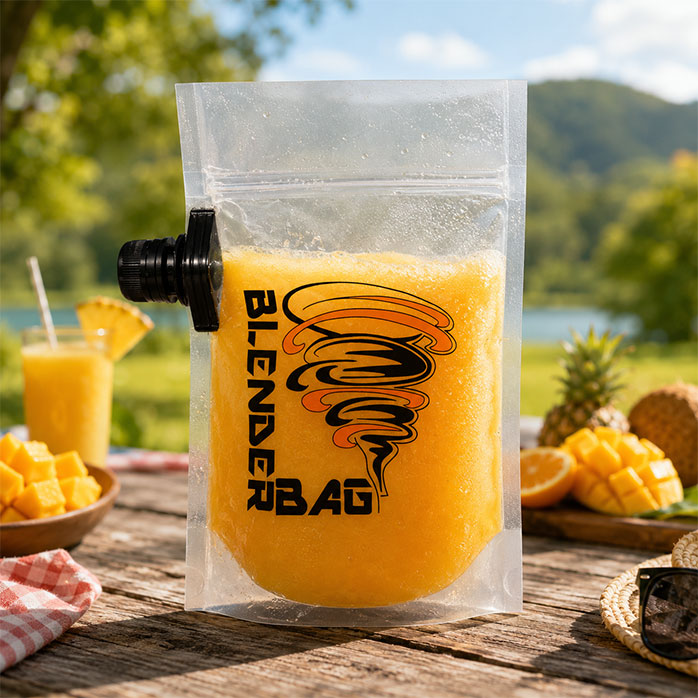 Sachets de smoothies protéinés recyclables avec bec verseur