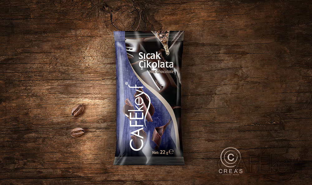 sachet de poudre de cacao
